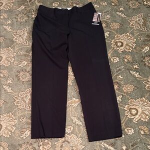 Liz Claiborne Black Straight Leg Trousers